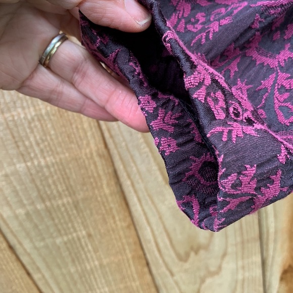 Nomadic traders Paisley coat black and wine red L - Picture 5 of 13